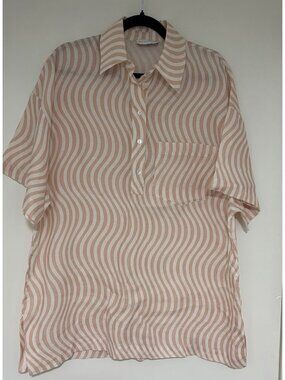 Ephemera Women’s 100% Linen Swimsuit Cover Up Size M/L NWOT